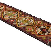Tapis kilim artisanal anatolien 282 cm x 90 cm