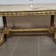 Table basse marbre et bronze