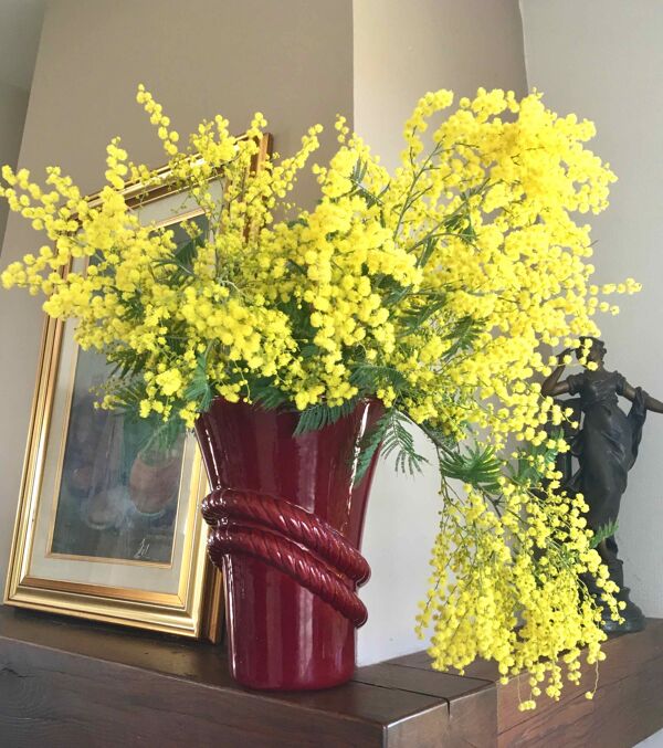 Vase céramique pourpre 1960