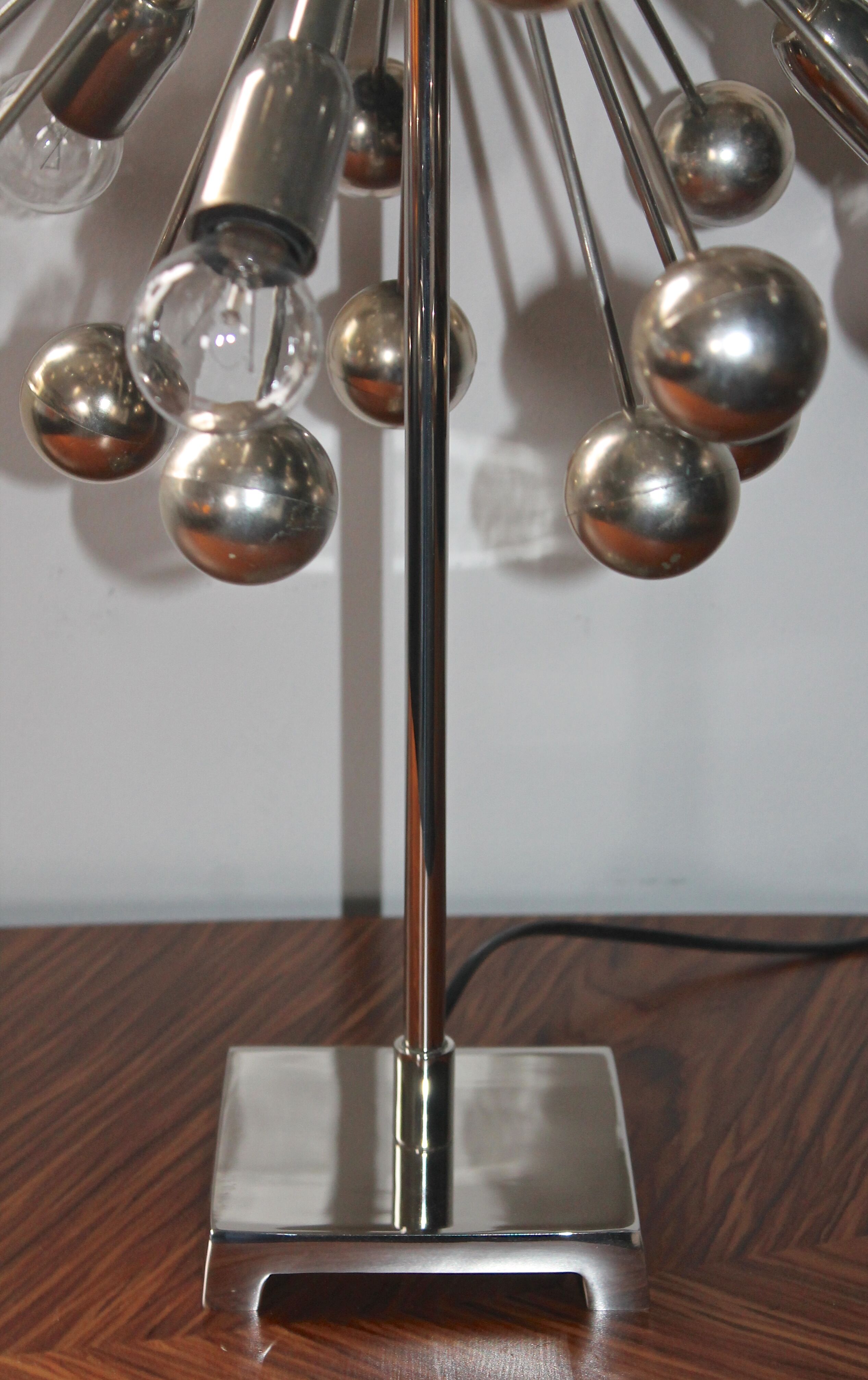 Vintage Sputnik lamp in chrome metal 7 lights