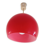 1 set of 2 opaline ball pendants from the 70s