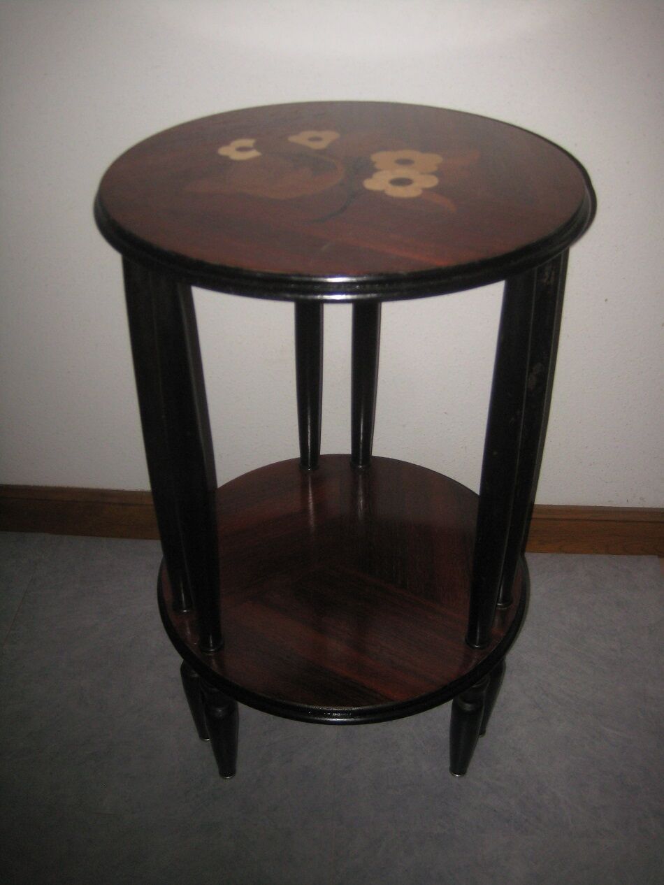Former sellette 1900 marquetry