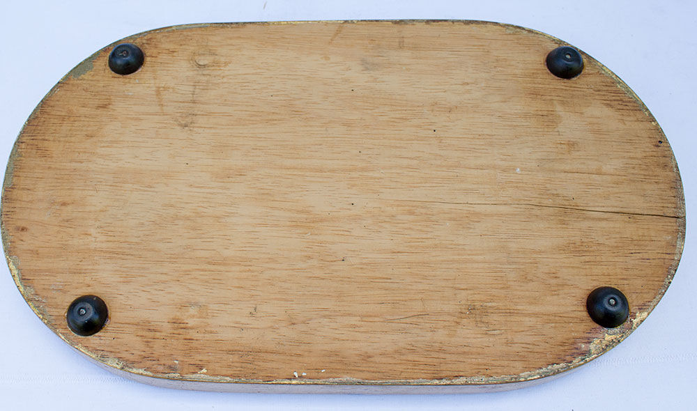 Vintage oval glass globe 36 cm high