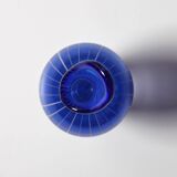 Mid-Century Modern Blue Art Glass Vase: Jan Johansson Orrefors, Sweden
