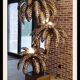 Triple Palmiers floor lamp from Maison Jansen de Paris - Lighting - Brass