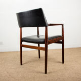 Danish Rosewood and Leather armchair by Erik Worts for Soro Stolefabrik.