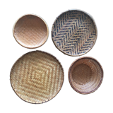 Composition of vintage wall baskets