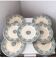 Set of 7 Rhodes Longwy Ironstone Plates, 19th Century