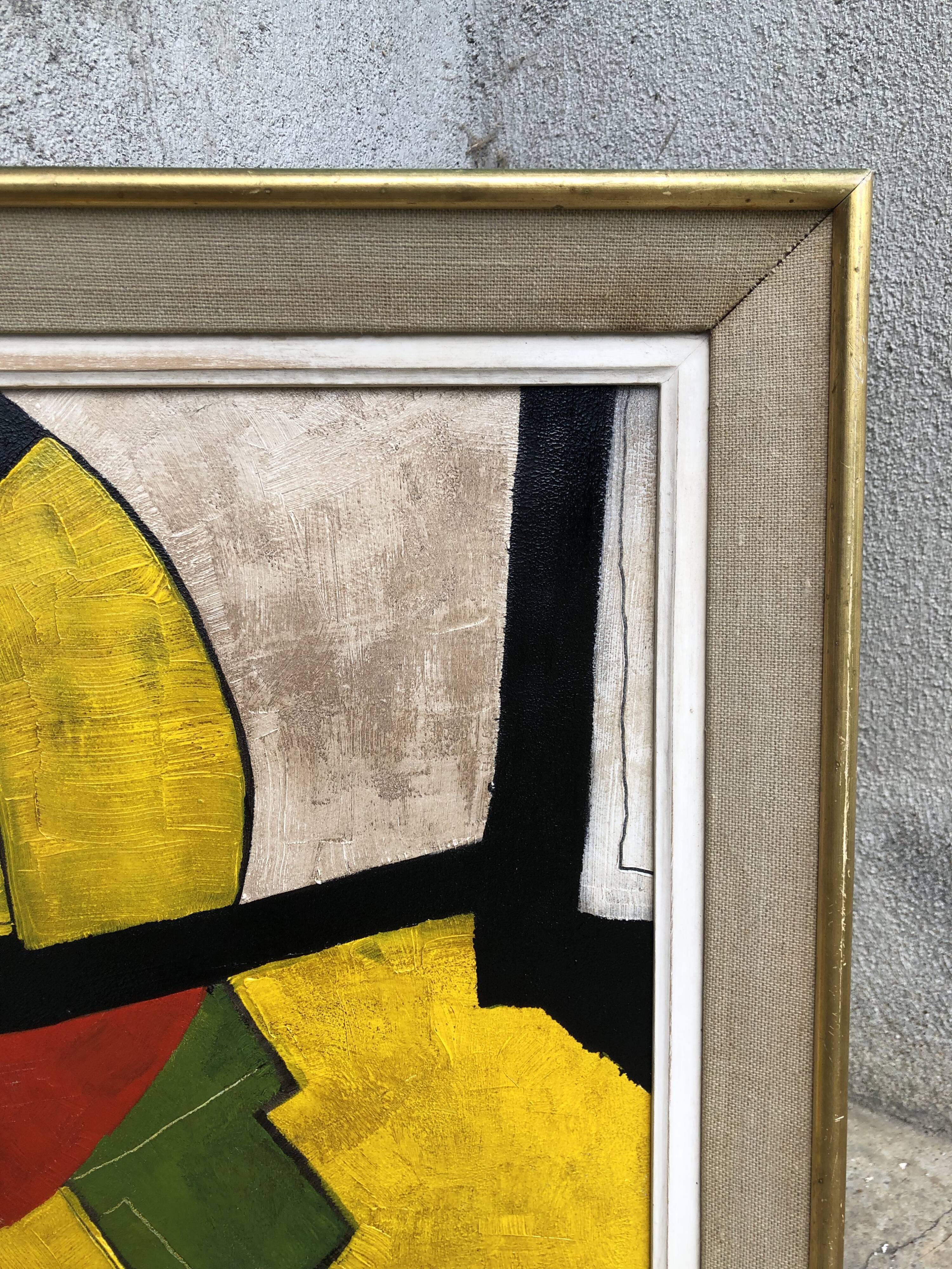 Abstract oil painting