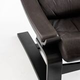 Kroken armchair + pouf designed by Ake Fribytter, published by Roche Bobois. France, 2000s.