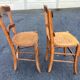 Vintage Bistro Wood Chairs Stamped Luterma