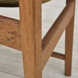 1970s, set of 4 Danish dining chairs, original condition, oak wood, furniture velour.