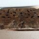 Antique fragment of a 19th century Sicilian carved wooden cart