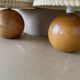 Set of 2 solid wood bedside lamps
