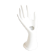 Hand ring white porcelain vase 70s