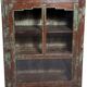 Vaisselier vitrine en teck birman ancien