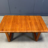 Mid-century solid teak Scandinavian coffee table, 1970s