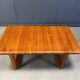 Mid-century solid teak Scandinavian coffee table, 1970s