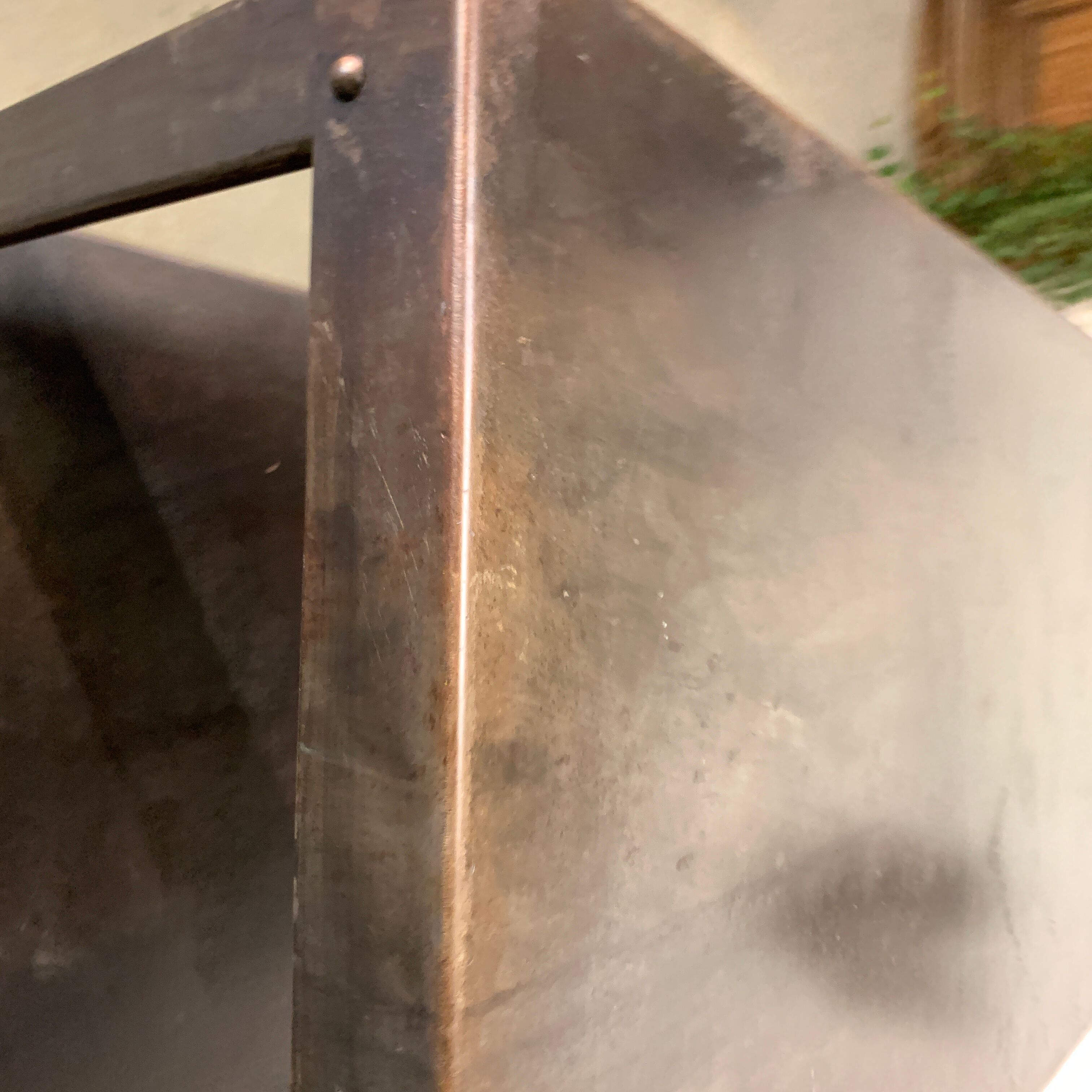 Steel industrial workshop table