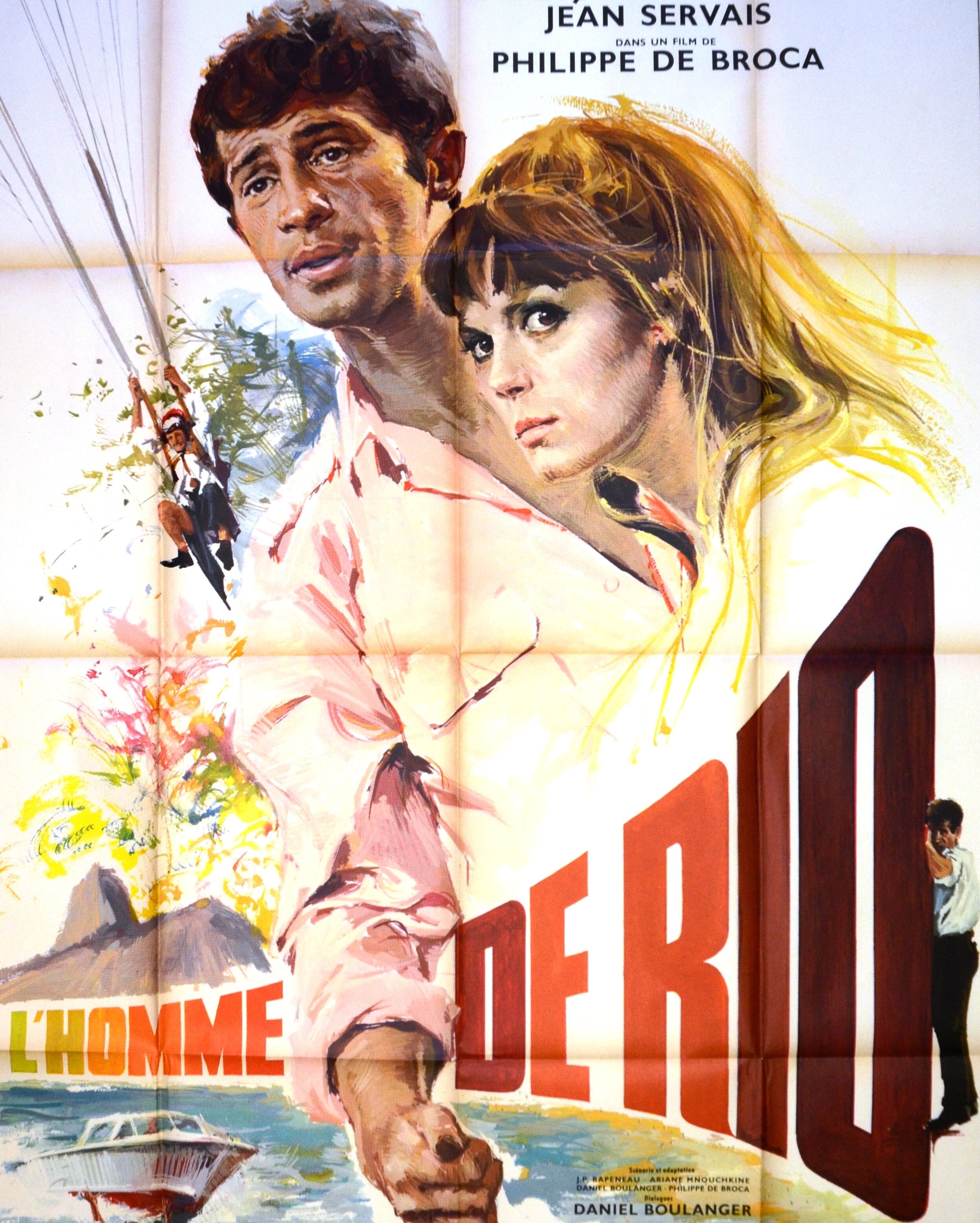Original film poster "The Man of Rio "1964 Jean-paul Belmondo, Dorléac...