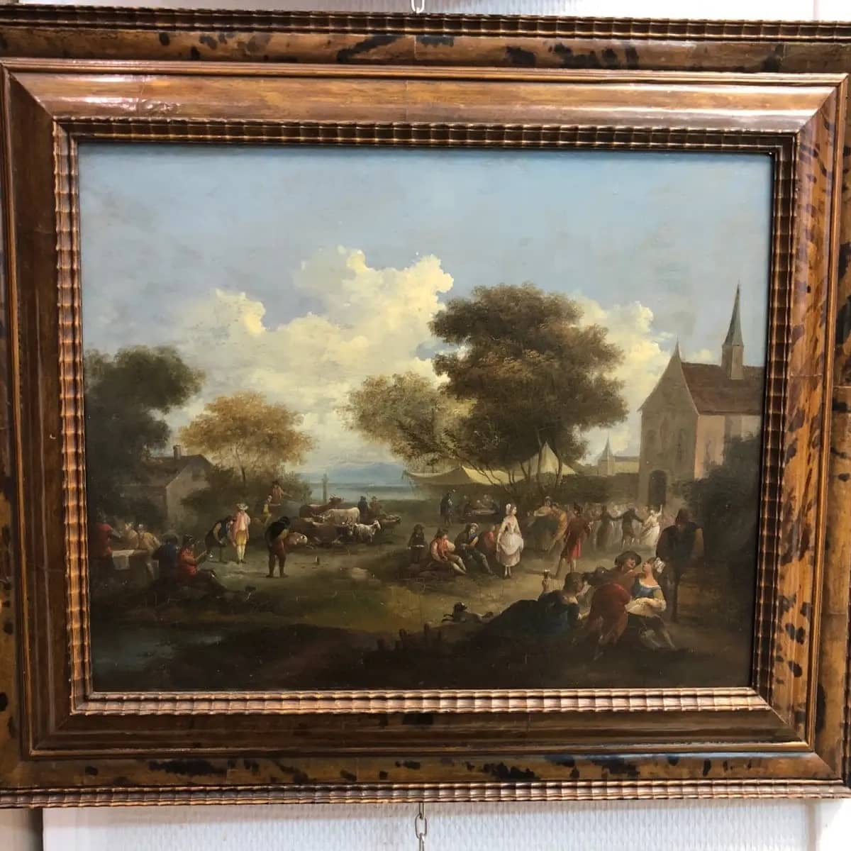 Lively village festival, end of the 18th century