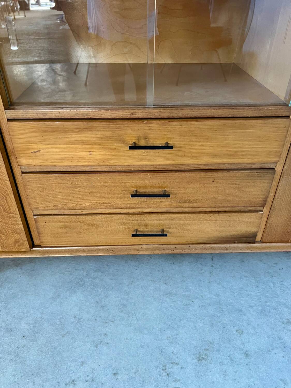 Old oak sideboard from the 50s, reconstruction period
