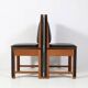 Modernist Art Deco Oak Chairs by Fa. Randoe Haarlem, 1920s, S