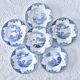 19th century plates Gien iron earth collection with Japanese birds