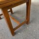 Farmhouse style solid wood and tile kitchen dining table