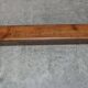 Pair of antique Victorian trestle benches in fruitwood.