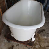 Old cast iron bathtub