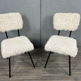 PAIR OF WOOL CHAIRS