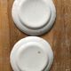 Lot of 2 old plates 19th century hand-painted Islettes