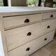 Charming old country sideboard painted in lime white