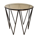 Side table with removable tray
