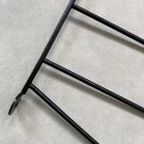 Pair of black metal string shelf uprights