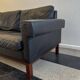 Midcentury leather and teak "Gotland" sofa, Ikea, Sweden, 1967