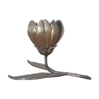 Cendrier fleur en laiton à pétales amovibles