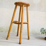 VINTAGE Solid Wood High STOOL