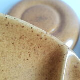 Set of 5 plates with compartments in vintage Longchamp sandstone