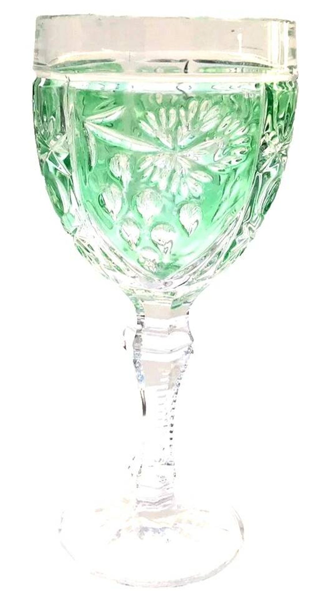 Coloured stem glass Anna Hutte (Germany) Model Asti