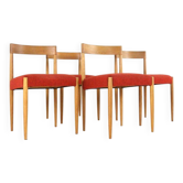 Ensemble de chaises en chêne danois - design danois moderne des années 50