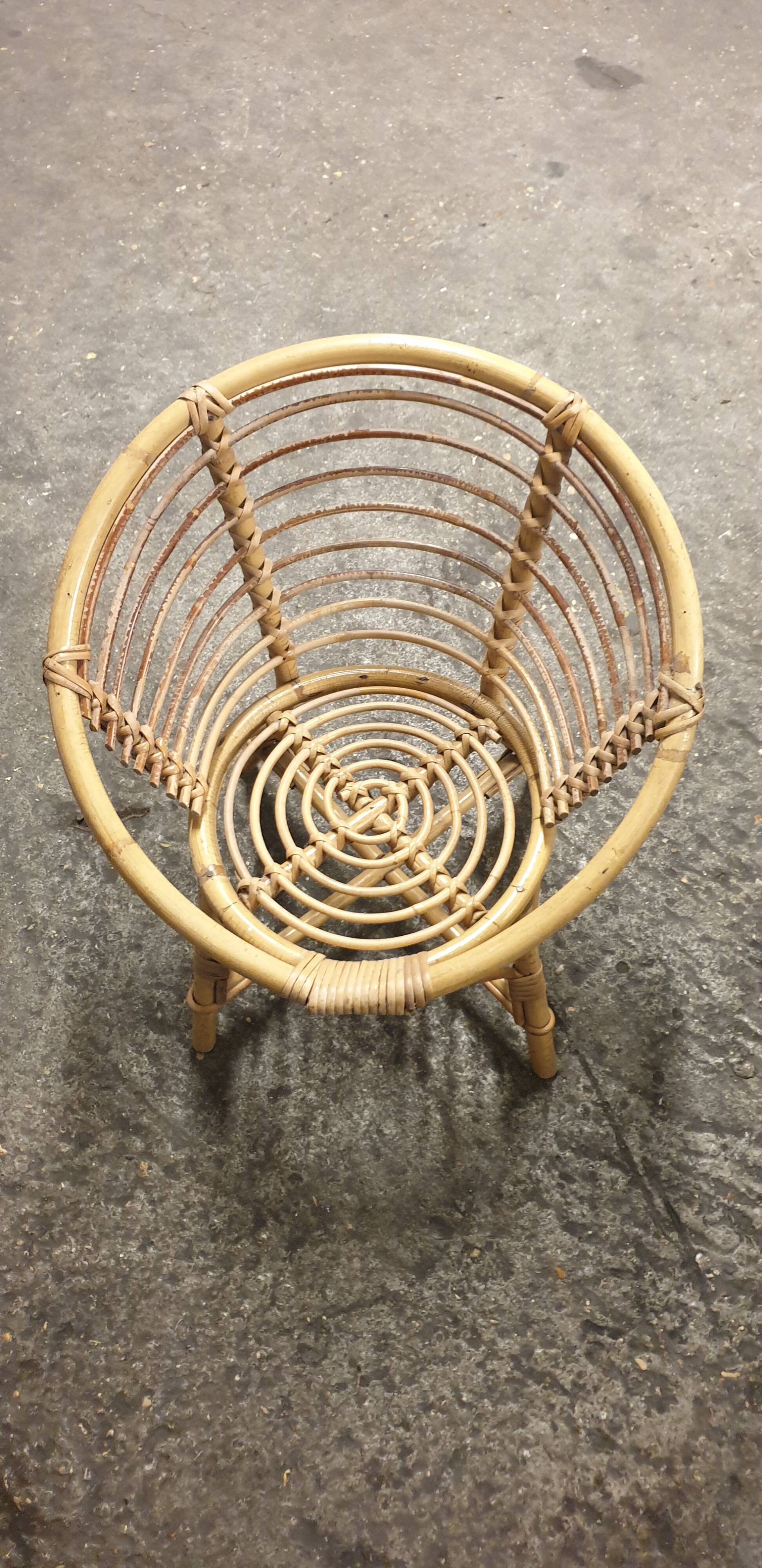 Fauteuil rotin enfant