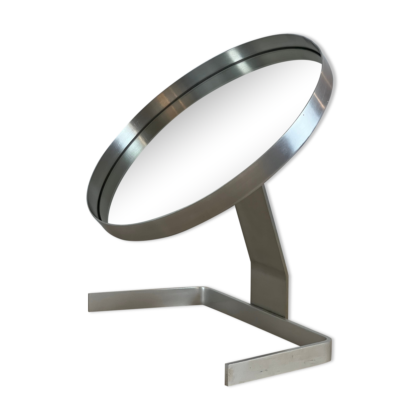 Circular mirror by Pierre Vandel France 70s 47x44cm