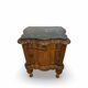 art deco walnut serpentine nightstands, 1920s