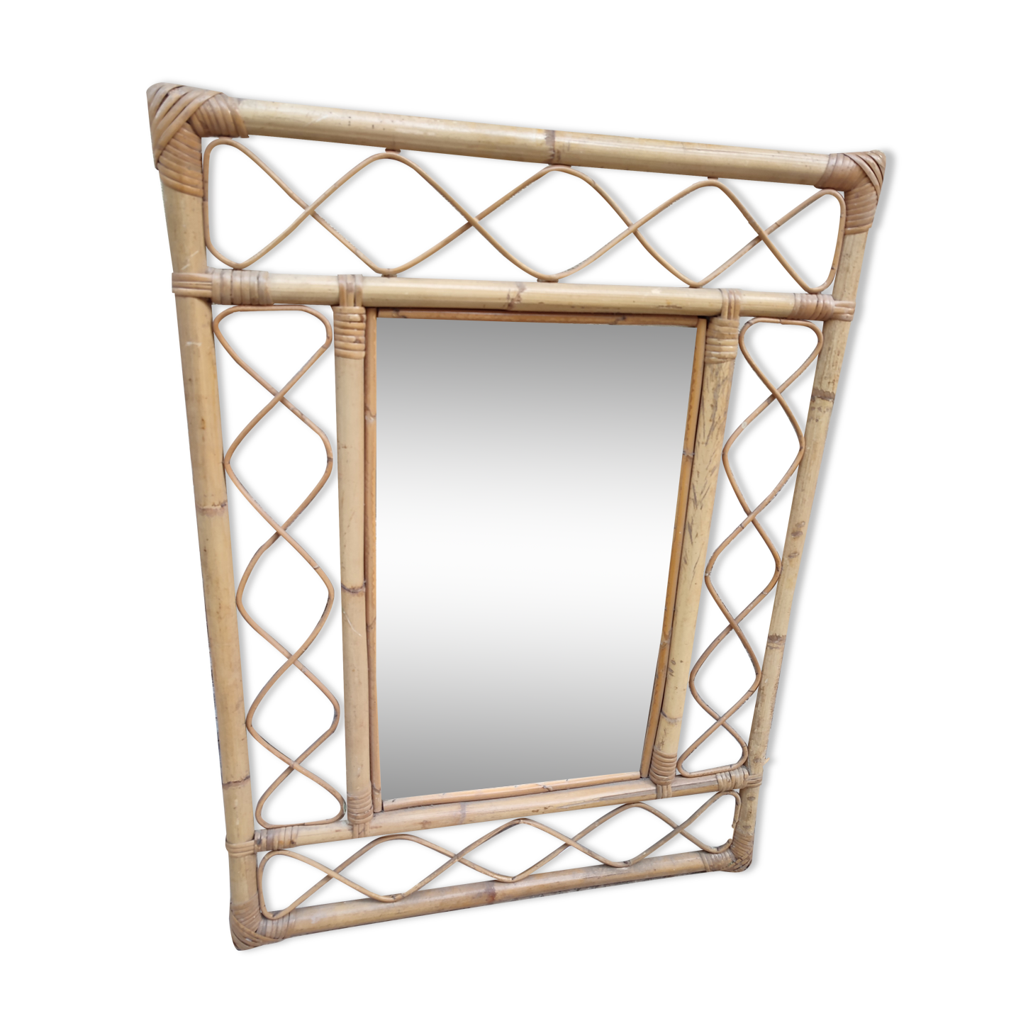 Miroir en bambou