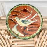 Decorative cut dish in terracotta