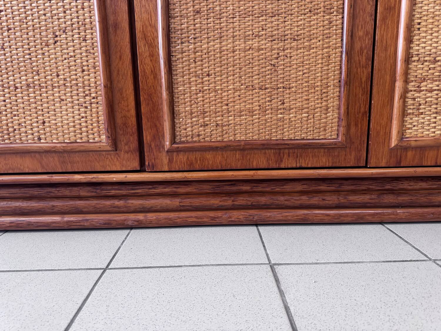Roche Bobois rattan wardrobe