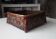 80s varnished bamboo basket