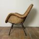 Mid-century wicker armchair